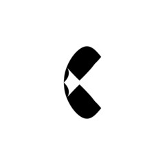 Phone icon. Simple style support service poster background symbol. Call center button. logo design element. t-shirt printing. Vector for sticker.