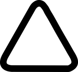 triangle icon. sign design on white background..eps