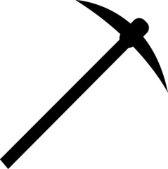pick ax icon. sign design on white background..eps