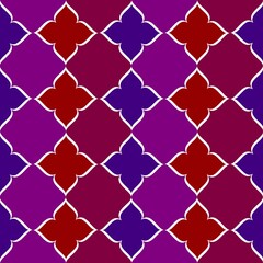 Seamless background with red color, with a regular abstract pattern. Regular texture design for print.