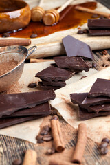 chocolate bar with a lot of cocoa