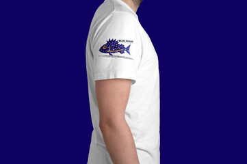 arm t-shirt template design 