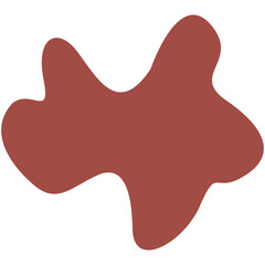 Obraz premium Abstract Organic Blob Aesthetic