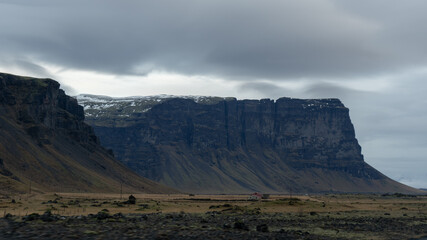 clouds over the mountains Iceland