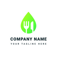 Food service logo, restaurant logo, food logo vector illustration template