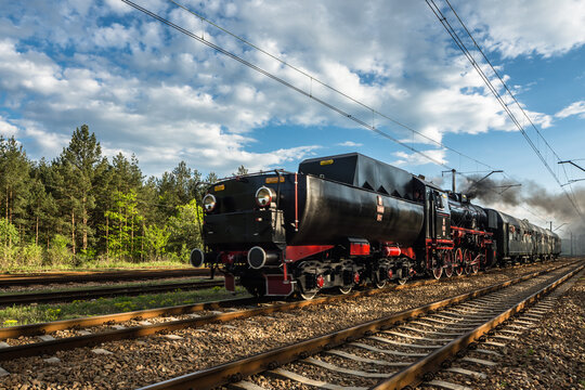 Zabytkowa lokomotywa