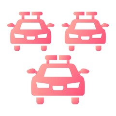 Obraz premium Vector Police Squad Glyph Gradient Icon Design