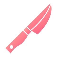 Vector Knife Glyph Gradient Icon Design
