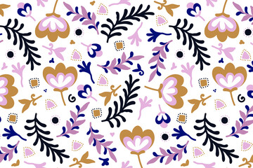 floral vector seamless pattern illustration
