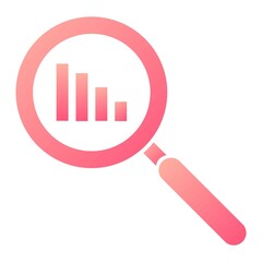 Vector Analysics Glyph Gradient Icon Design