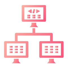 Fototapeta premium Vector Deployment Glyph Gradient Icon Design