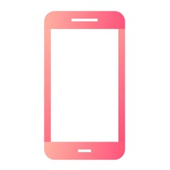 Vector Mobile Phone Glyph Gradient Icon Design