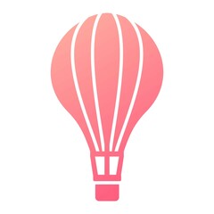 Vector Air Balloon Glyph Gradient Icon Design