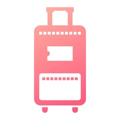 Vector Travel Bag Glyph Gradient Icon Design