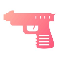 Vector Weapon Glyph Gradient Icon Design