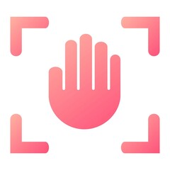 Vector Access Glyph Gradient Icon Design