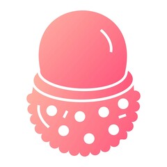 Vector Luchee Glyph Gradient Icon Design