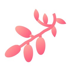 Vector Olives Glyph Gradient Icon Design