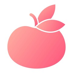 Vector Mandarin Glyph Gradient Icon Design