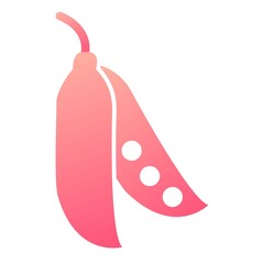 Vector Peas Glyph Gradient Icon Design