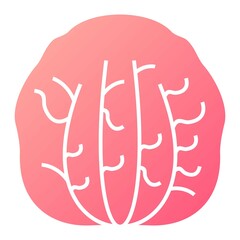 Vector Radicchio Glyph Gradient Icon Design