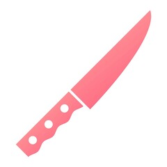Vector Cutting Knife Glyph Gradient Icon Design