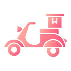Vector Delivery Glyph Gradient Icon Design