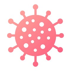 Vector Covid-19 Glyph Gradient Icon Design