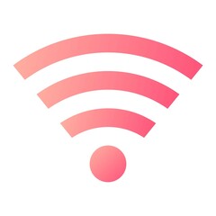 Vector Wifi Signal Glyph Gradient Icon Design