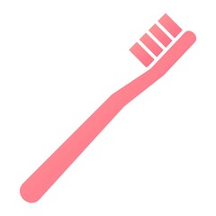 Vector Tooth Brush Glyph Gradient Icon Design