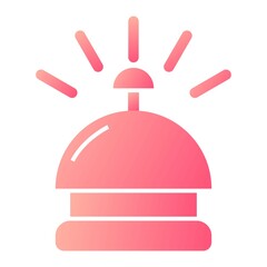 Obraz premium Vector Desk Bell Glyph Gradient Icon Design