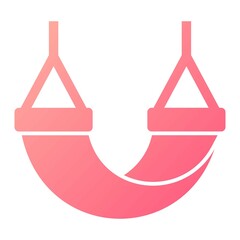  Vector Hammock Glyph Gradient Icon Design