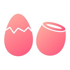 Vector Eggs Glyph Gradient Icon Design