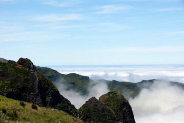 Madeira at the atlantic ozean, view over the clouds, on the way to pico do arieiro (c)WOB