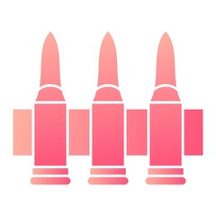 Vector Ammunition Glyph Gradient Icon Design