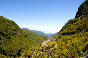 madeira at the atlantic ocean, Portugal, view of the hills and the sky
(c)WOB
