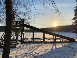 bridge over the river