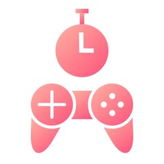 Vector Latency Glyph Gradient Icon Design