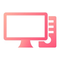  Vector Computer Glyph Gradient Icon Design