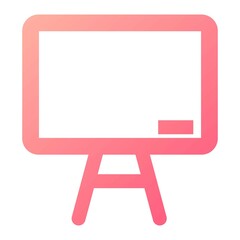 Vector Board Glyph Gradient Icon Design