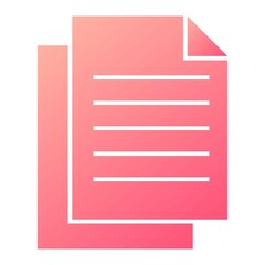  Vector Copy Glyph Gradient Icon Design