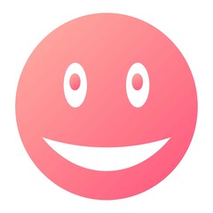 Fototapeta premium Vector Smiling Glyph Gradient Icon Design