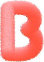 Realistic 3D Effect Letter B

