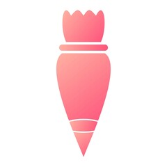 Vector Pastry Bag Glyph Gradient Icon Design