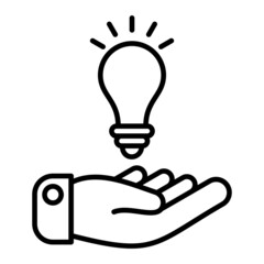 Puzzle Vector Outline Icon Isolated On White Background