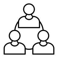 Union Vector Outline Icon Isolated On White Background