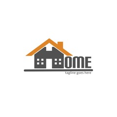 house logo design vector, with letter h bentuk shape