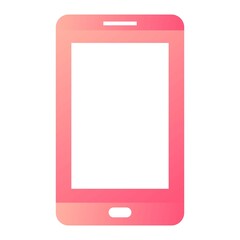 Vector Smart Phone Glyph Gradient Icon Design