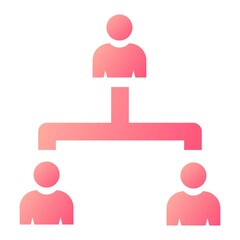 Vector Management Glyph Gradient Icon Design