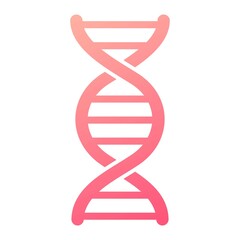 Vector DNA Glyph Gradient Icon Design